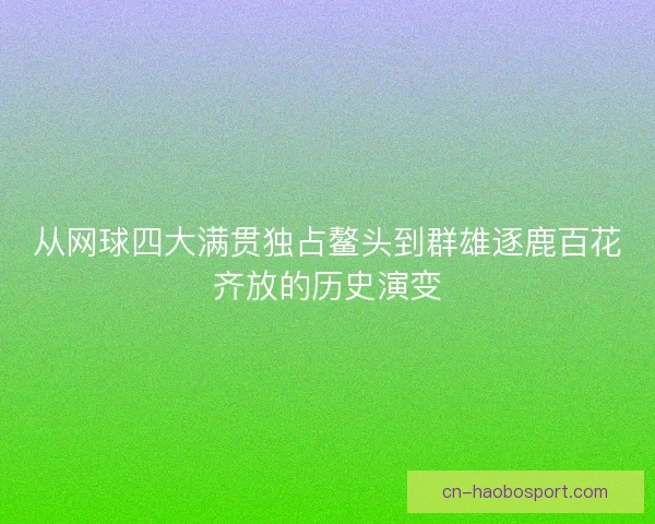 从网球四大满贯独占鳌头到群雄逐鹿百花齐放的历史演变